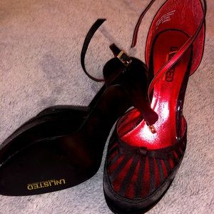 Black and Red "Unlisted" Heels